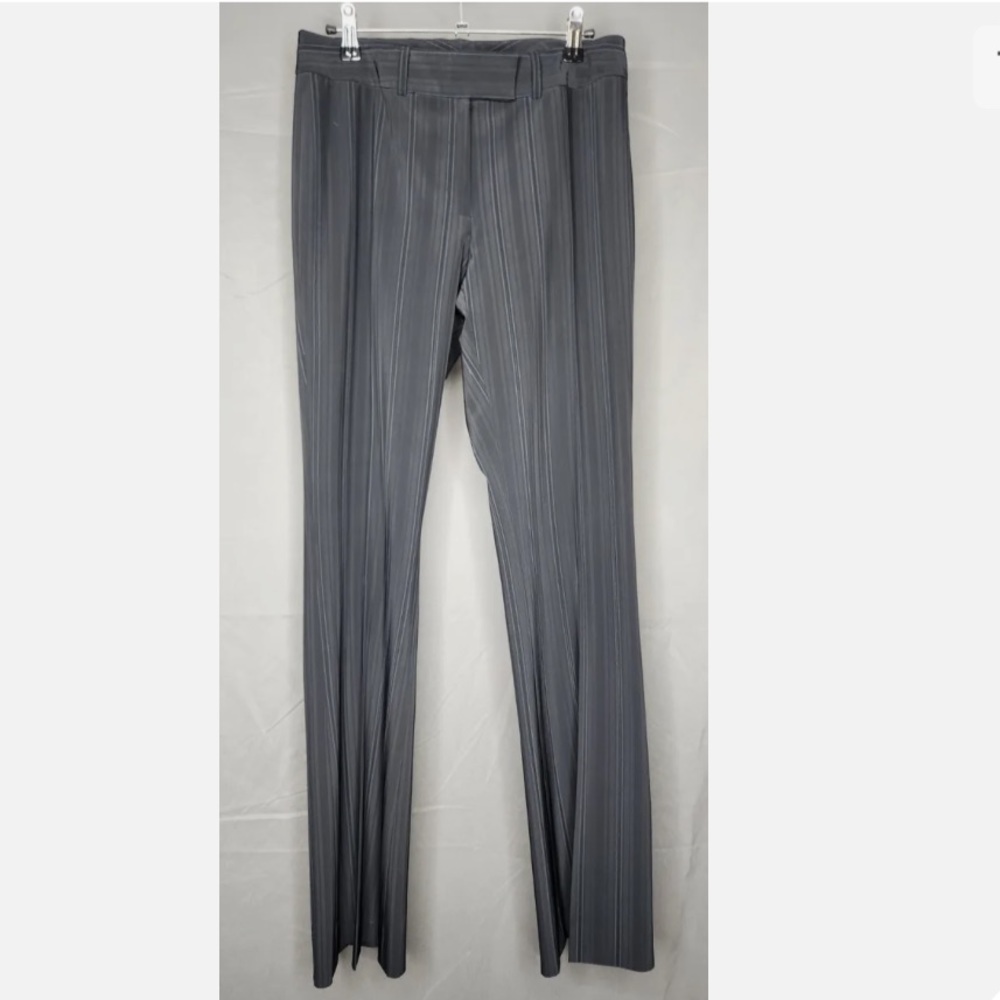 Antonio Melani Mid-Rise Dress Pants / Slacks / Trousers Black Striped Women's 4